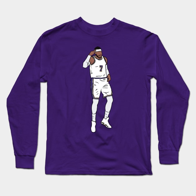 Carmelo Anthony 3 To The Dome Long Sleeve T-Shirt by rattraptees